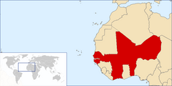 Location of the West African Union