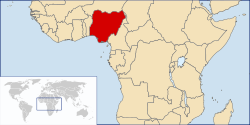 Location of Nigeria