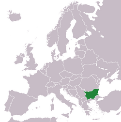 Location of Bulgaria