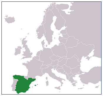 Location of Spain