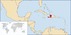 Location of Haiti